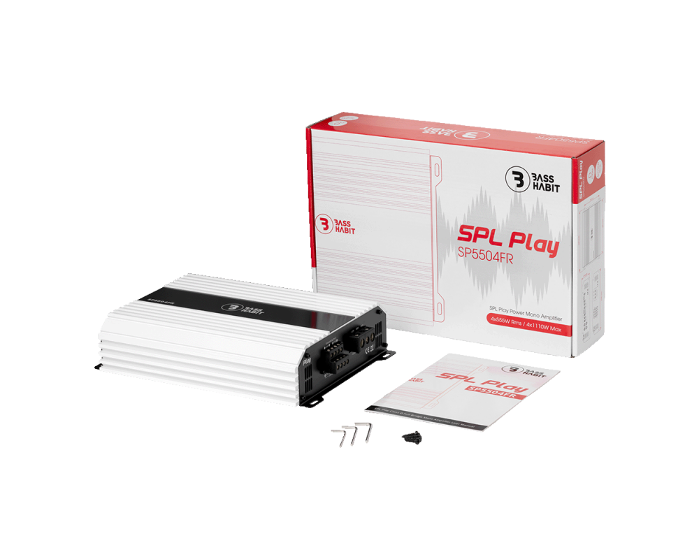 BASS HABIT SPL Play 4ch Amplifier 4x555W RMS