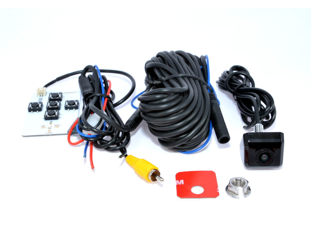 Camera mini Zwart opbouw SONY NTSC 130 beeldlijnen RCA output incl. 8m. kabel
