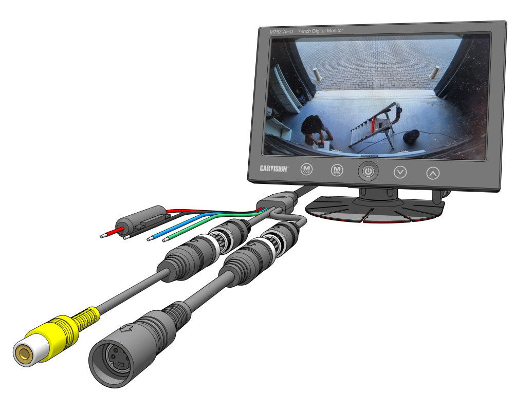 LCD monitor M752-AHD 7" Super beeldkwaliteit - traploze backlight dimmer