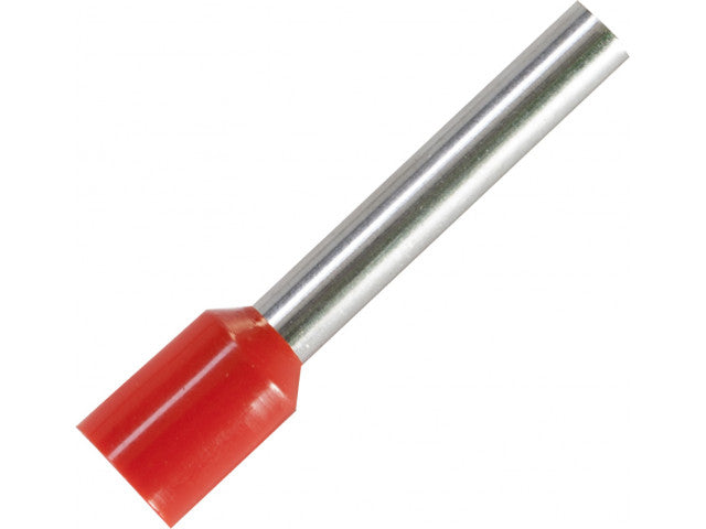 Adereindhuls voor kabelmaat: 4.0 mm² met rode isolatie afbeelding 3