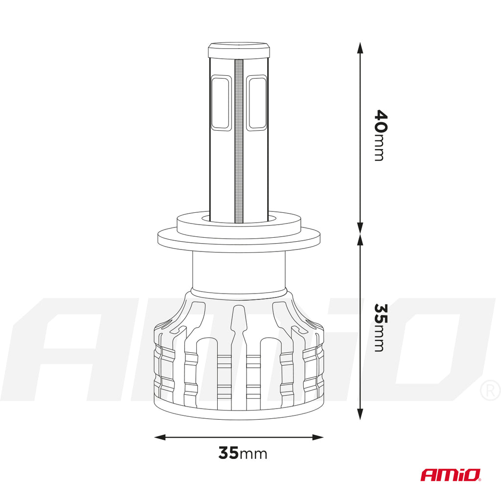 LED-koplampen COB-serie H8/H9/H11 AMiO 02845 - AMiO 02845 - afbeelding 15