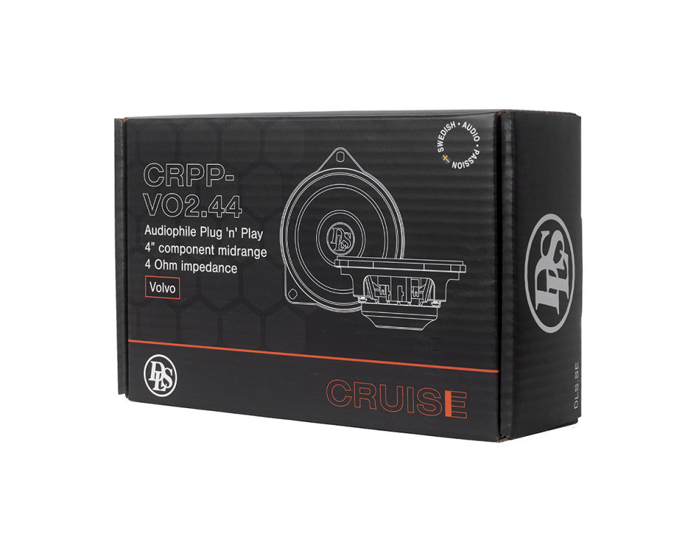 DLS Cruise Volvo 100mm, Plug'n'Play Mid Speaker 4Ohm MET! Harman Kardon/B&W Audio