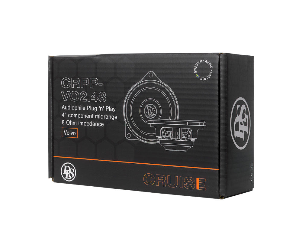 DLS Cruise Volvo 100mm, Plug'n'Play Mid Speaker 8Ohm ZONDER! Harman Kardon/B&W Audio