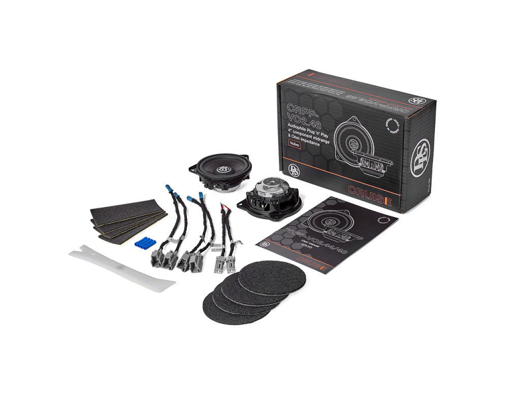 DLS Cruise Volvo 100mm, Plug'n'Play Mid Speaker 8Ohm ZONDER! Harman Kardon/B&W Audio