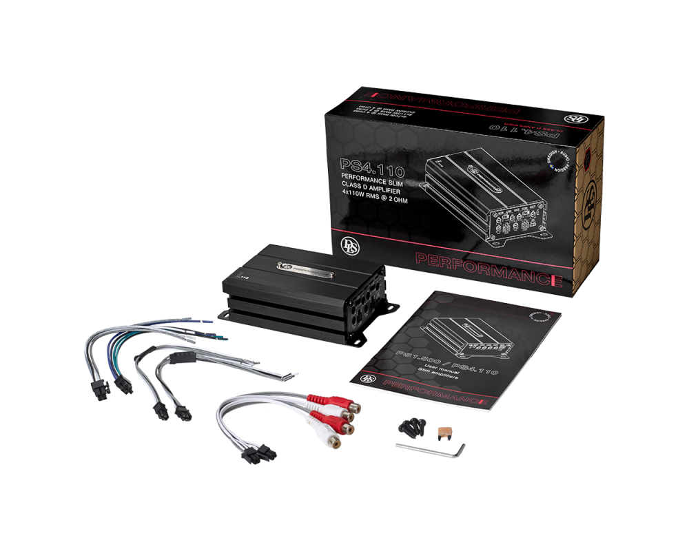 DLS Performance 4 Channel Slim Amplifier 110W RMS