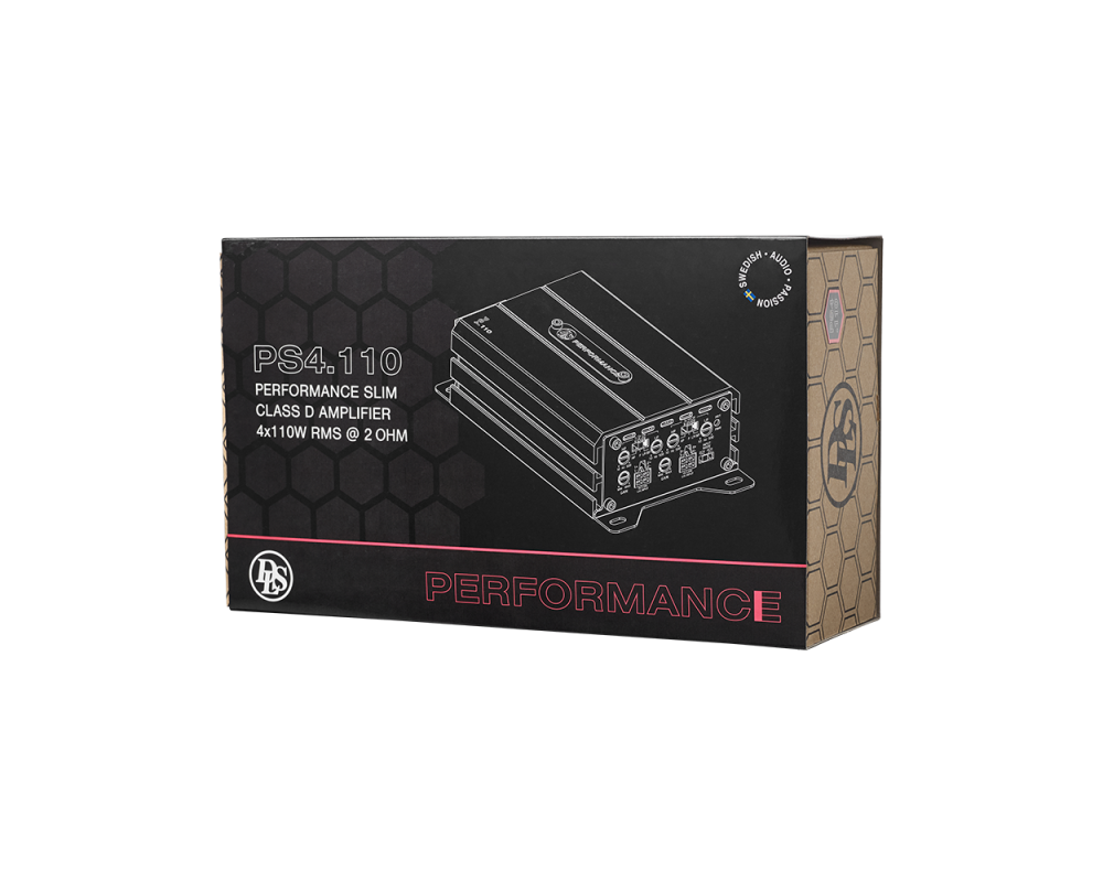 DLS Performance 4 Channel Slim Amplifier 110W RMS