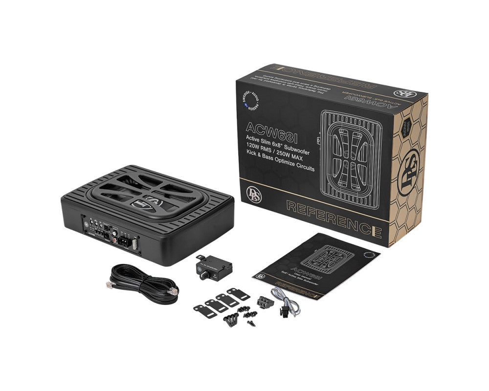 DLS 6x8" versterkte subwoofer ACW68 underseat