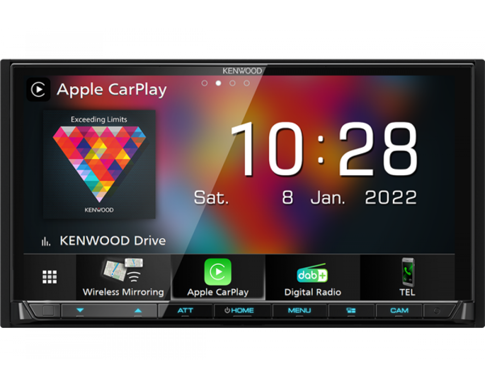 Kenwood DMX 8021DABS- 2DIN 7,0" Inch Multimedia radio Wireles Carplay/Android Auto