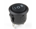 wipschakelaar rond 20 mm aan-uit-aan 12V 10A onverlicht in blister