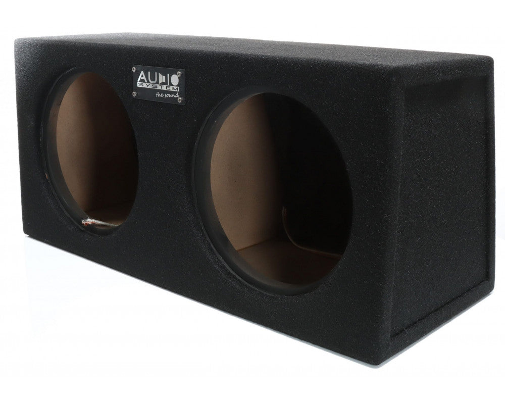 AUDIO SYSTEM Lege behuizing. Gesloten behuizing met 2x23 liter voor 25 cm bas