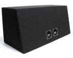 AUDIO SYSTEM Lege behuizing. Gesloten behuizing met 2x23 liter voor 25 cm bas