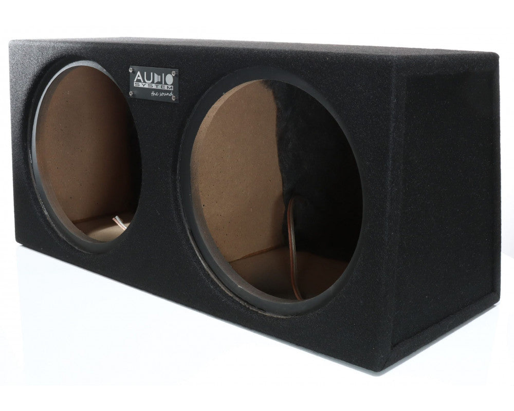 AUDIO SYSTEM Lege behuizing. Gesloten behuizing met 2x29 liter voor 30 cm bas