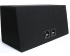 AUDIO SYSTEM Lege behuizing. Gesloten behuizing met 2x29 liter voor 30 cm bas