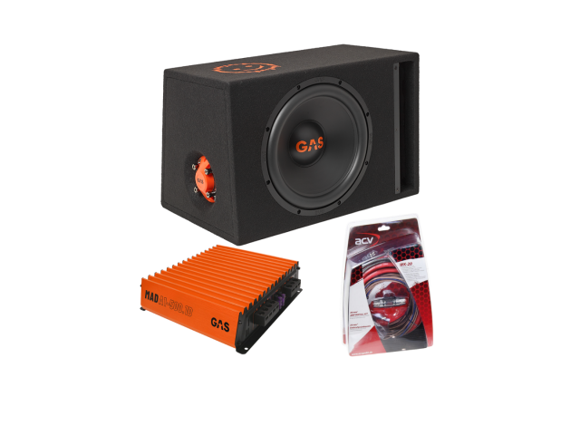 GAS MAD Subwoofer set MAD B2-112 (gepoort) + MAD A1-500.1D + WK-20 afbeelding 3