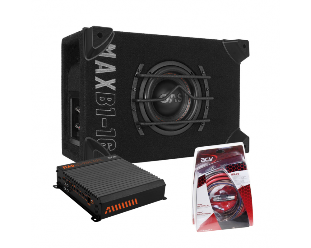 GAS MAX Subwoofer set MAX B1-16 + MAD A2-600.1DFL + WK-20 afbeelding 2