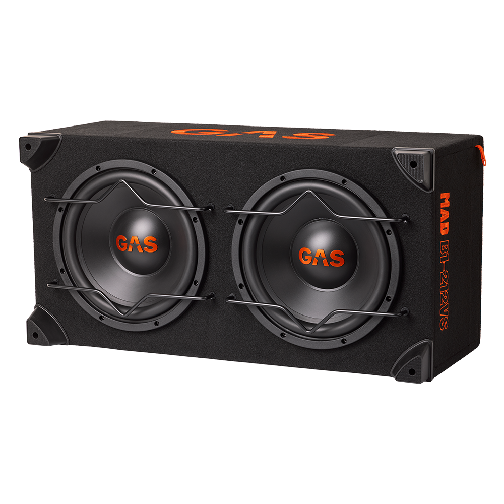GAS MAD B1-212VS dubbele 12-inch subwooferkast – afbeelding 1
