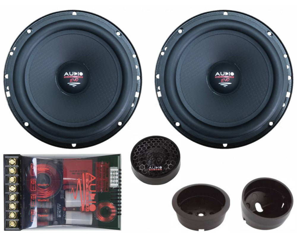 HX-SERIE SQ 165 mm 2-Way High-end dubbel Compo Systeem -Made in Germany- afbeelding 2