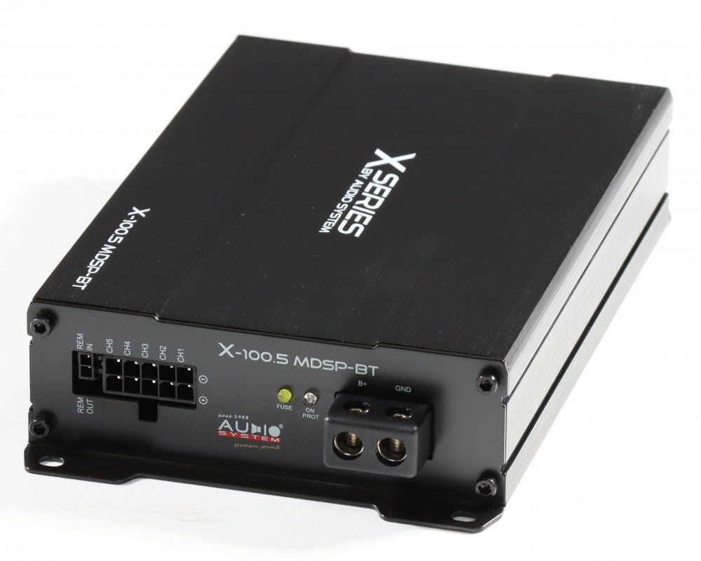 X-SERIE 5-kanaals versterker met 9-kanaals DSP en BT