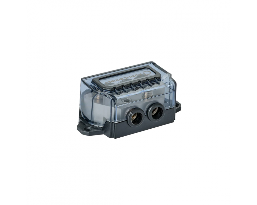 Auto-Connect 53mm/0GA dist block 2 in 4 out