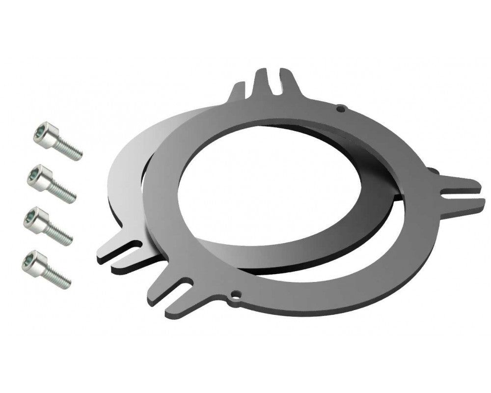 Zeer stabiele universele metalen BMW speakerring 80 mm afbeelding 2