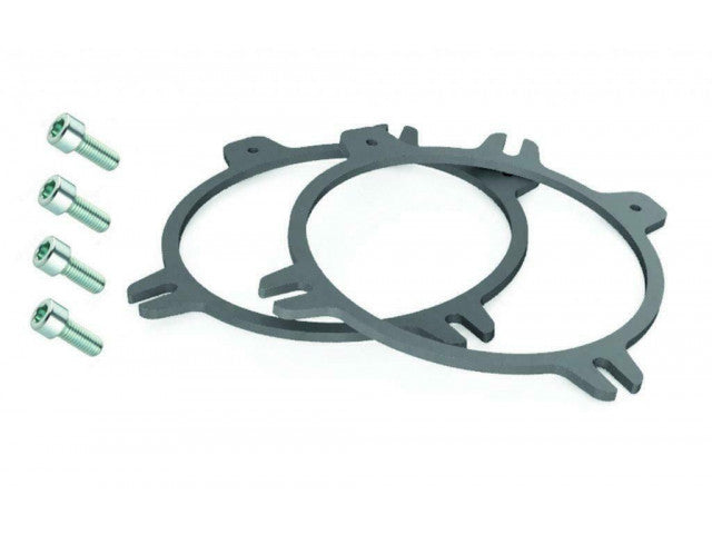 Zeer stabiele universele metalen BMW speakerring 100 mm afbeelding 3