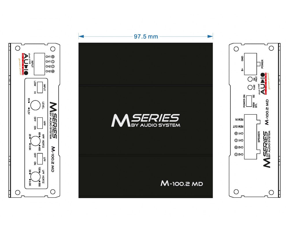 M-SERIES 2-Kanaals MICRO-digitale-versterker afbeelding 5