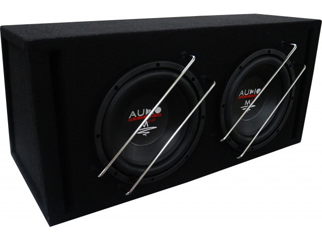 M-Serie EVO HIGH EFFICIENT Subwoofer 2x30 liter box met  BR10-2 + 2x M10 EVO 2x400/300 watt afbeelding 3
