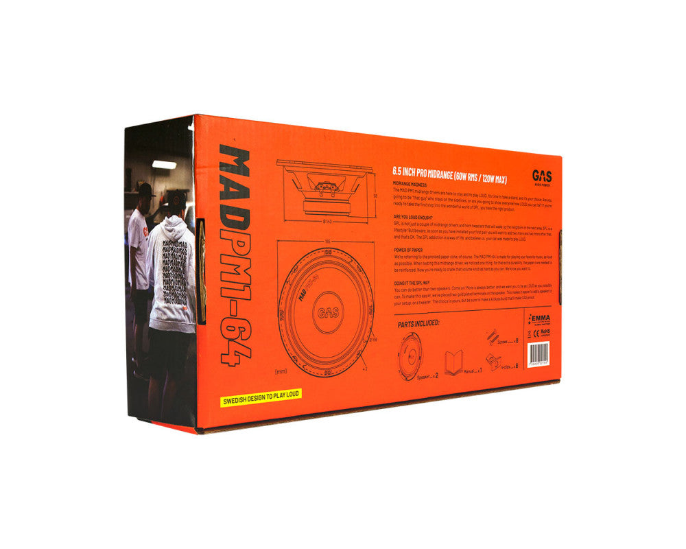 GAS MAD Level 1 Midrange Driver 6,5" afbeelding 6