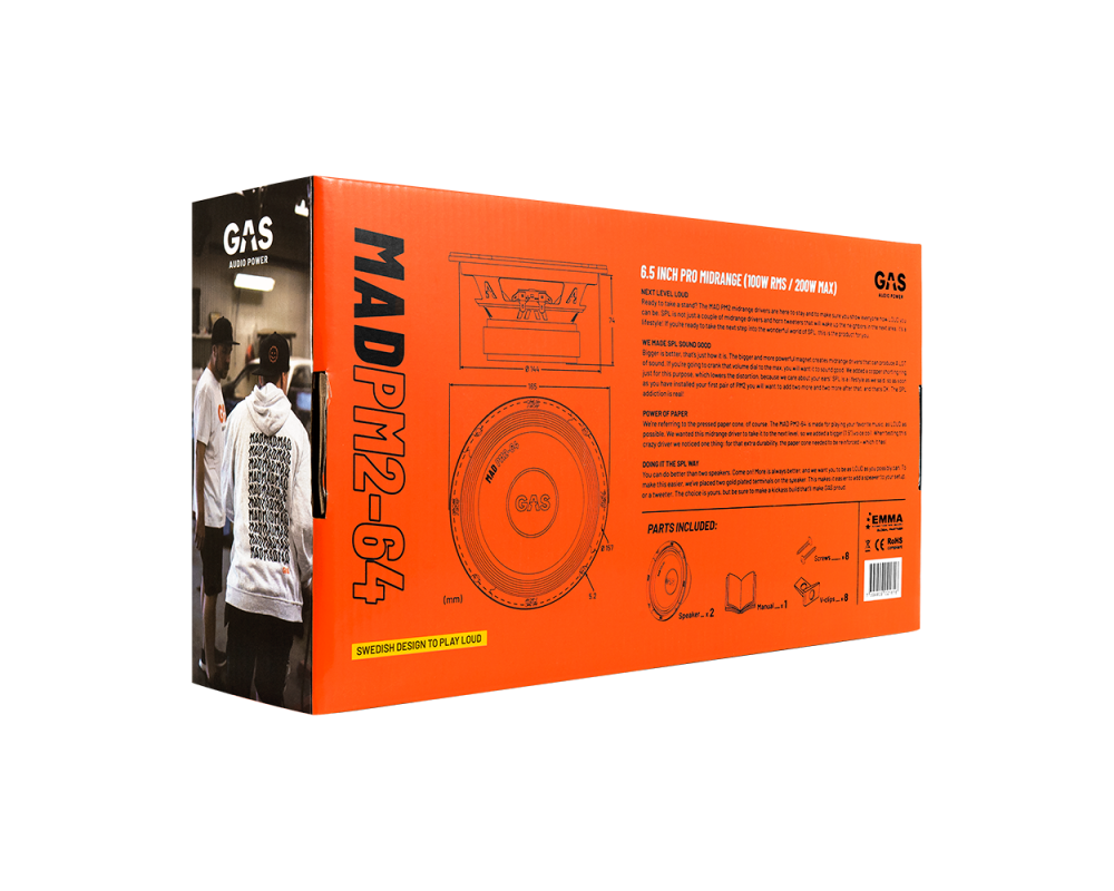 GAS MAD Level 2 Midrange Driver 6.5 afbeelding 8