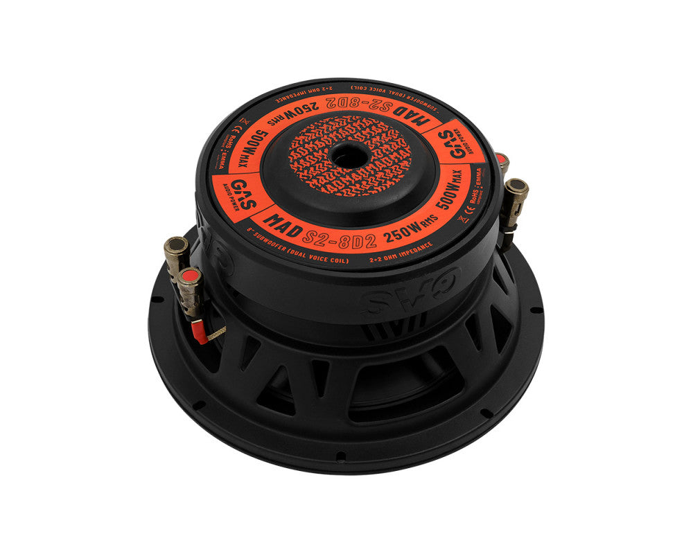 GAS MAD Level 2 Subwoofer 8" 2x2 Ohm afbeelding 10