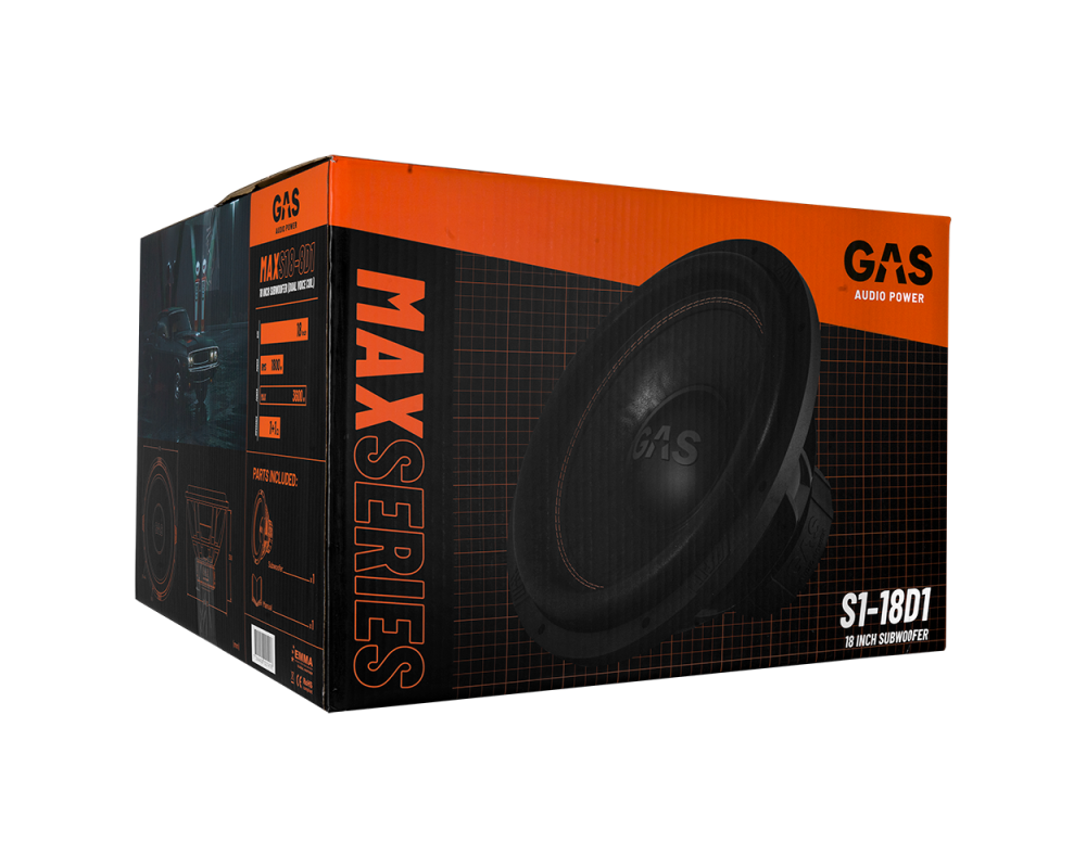 GAS MAX Level 1 Subwoofer 18" 2x1 Ohm afbeelding 8