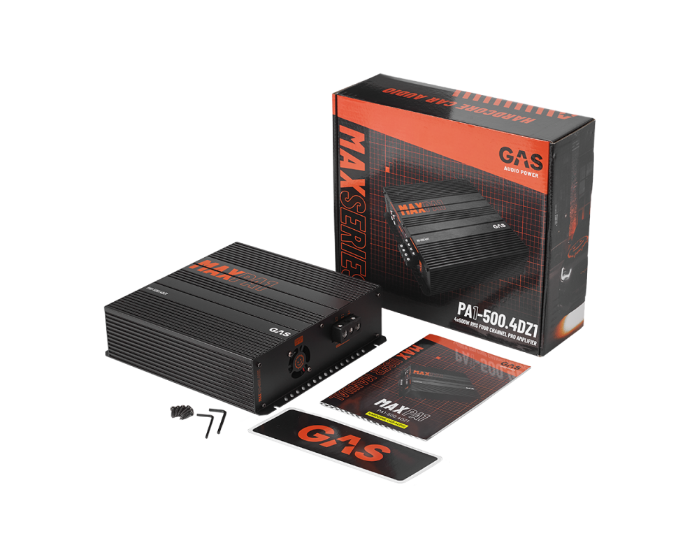 GAS MAX Level PA1 Four Channel amplifier 4x500W 1Ohm afbeelding 10