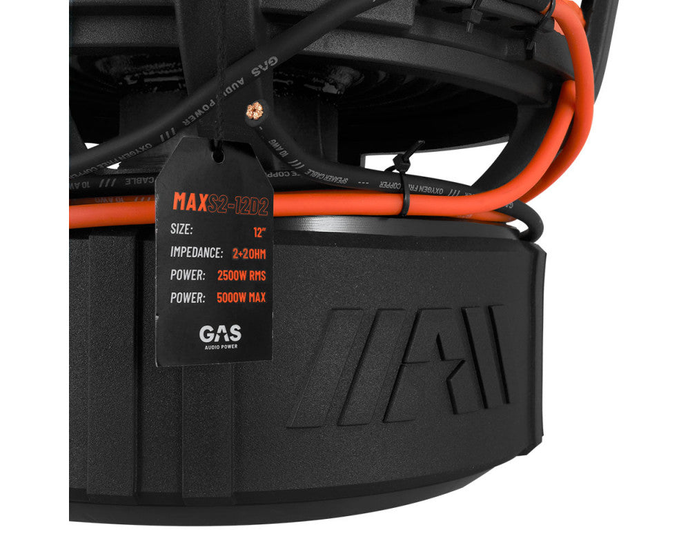 GAS MAX Level 2 Subwoofer 12" 2x1 Ohm afbeelding 6