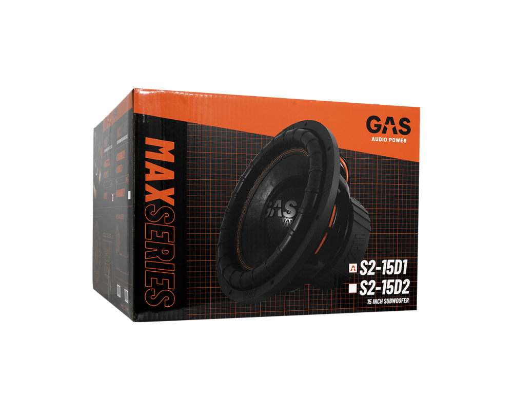 GAS MAX Level 2 Subwoofer 15" 2x1 Ohm afbeelding 6