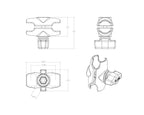 RAM® Double Socket Arm