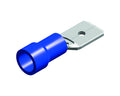 kabelschoen 5 stuks 6.3x0.8 blauw in blister