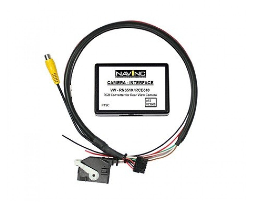 Camera interface t.b.v. aansluiten aftermarket camera (NTSC) op RNS-510/Columbus/RNS315/RCD510