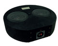 R-SERIE EVO SUBFRAME Ronde basreflexbehuizing van 15 liter met 2x R 08 FLAT EVO