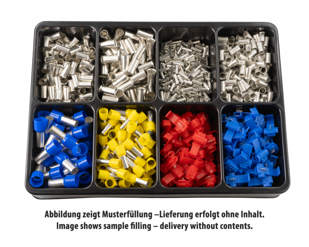 PROline Werkplaatskast assortiments bak, 8 vakken - inleg tray ten behoeve lade 335x238x45mm