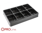 PROline Werkplaatskast assortiments bak, 8 vakken - inleg tray ten behoeve lade 335x238x45mm