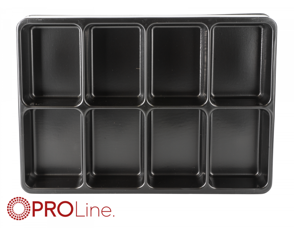 PROline Werkplaatskast assortiments bak, 8 vakken - inleg tray ten behoeve lade 335x238x45mm