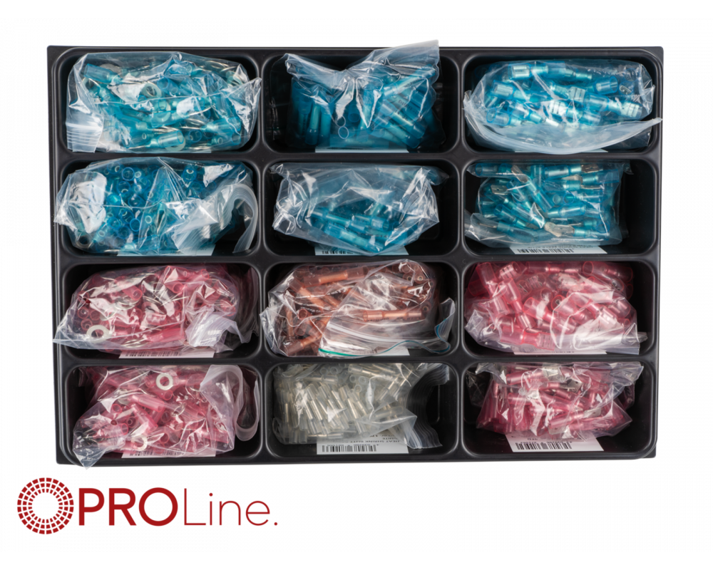 PROline Werkplaatskast assortiments bak, 12 vakken - inleg tray ten behoeve lade 335x238x45mm