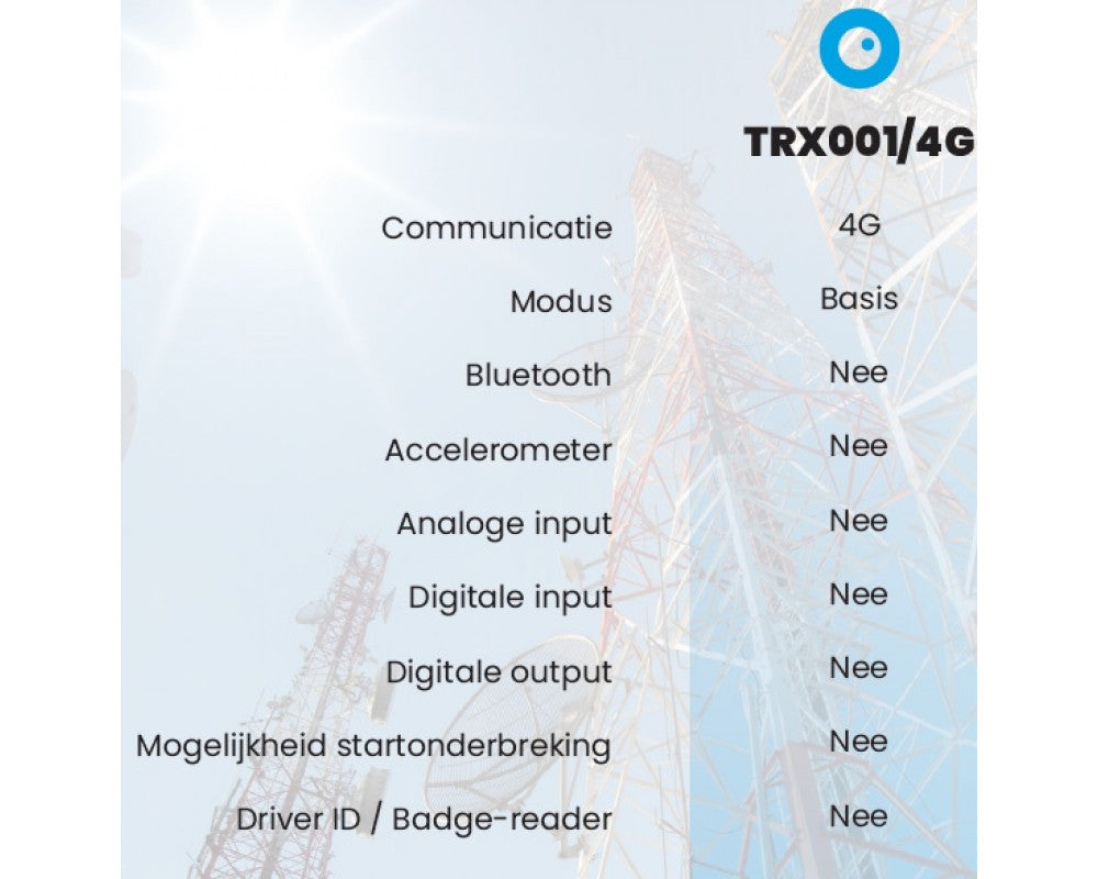 Traxgo ritregistratie TRX001/4G