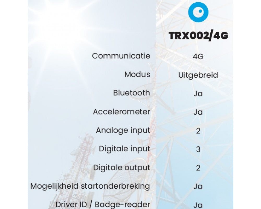Traxgo ritregistratie plus TRX002/4G