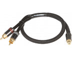 AUDIO SYSTEM HIGH-end cinchkabel 300mm y-cinch (2 x koppel en 1 x stekker) afbeelding 2