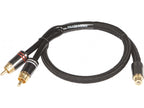 AUDIO SYSTEM HIGH-end cinchkabel 300mm y-cinch (2 x koppel en 1 x stekker) afbeelding 3