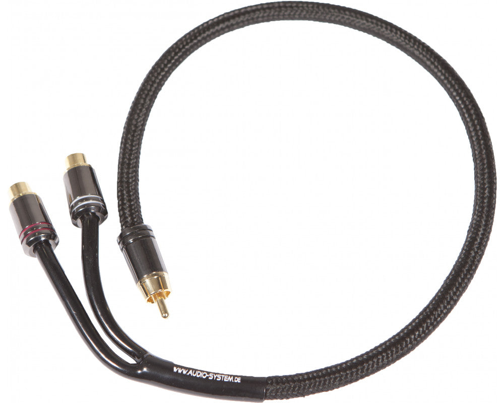 AUDIO SYSTEM HIGH-END 300 mm RCA kabel Y-RCA cable (1x connector M and 2x connector F)