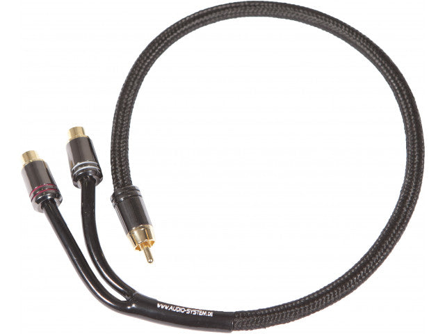 AUDIO SYSTEM HIGH-END 300 mm RCA kabel Y-RCA cable (1x connector M and 2x connector F) afbeelding 3