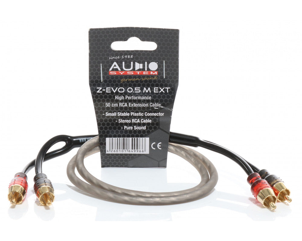 AUDIO SYSTEM HIGH-PERFORMANCE RCA-KABEL 500mm OFC cinch-kabelverlenging afbeelding 2