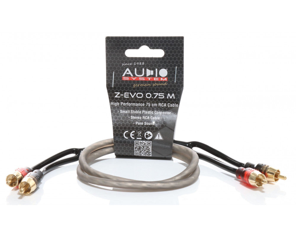 AUDIO SYSTEM HIGH-PERFORMANCE RCA-KABEL750mm cinch-kabel afbeelding 2